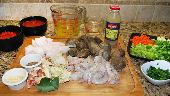 Cioppino Ingredients