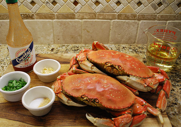 Marinated Cracked Crab Ingredients